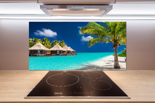 Salpicadero de cocina Bungalows en Maldivas