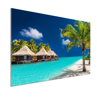 Salpicadero de cocina Bungalows en Maldivas