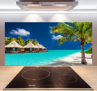 Salpicadero de cocina Bungalows en Maldivas