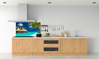 Salpicadero de cocina Bungalows en Maldivas