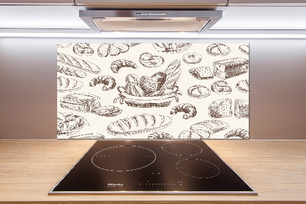 Panel między meble w kuchni Pieczywo