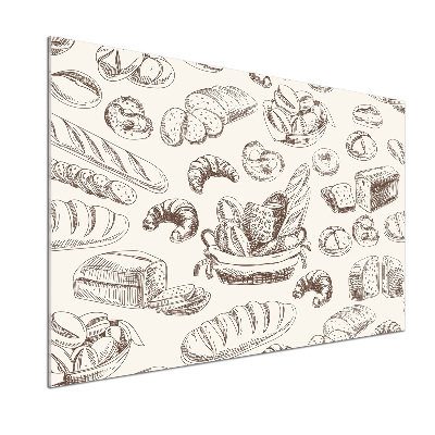 Panel między meble w kuchni Pieczywo