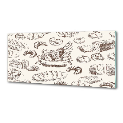 Panel między meble w kuchni Pieczywo