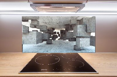 Panel antisalpicaduras Cubos de hormigón