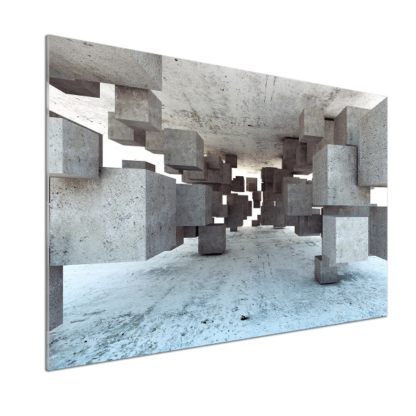 Panel antisalpicaduras Cubos de hormigón