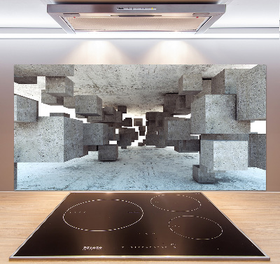 Panel antisalpicaduras Cubos de hormigón