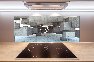 Panel antisalpicaduras Cubos de hormigón