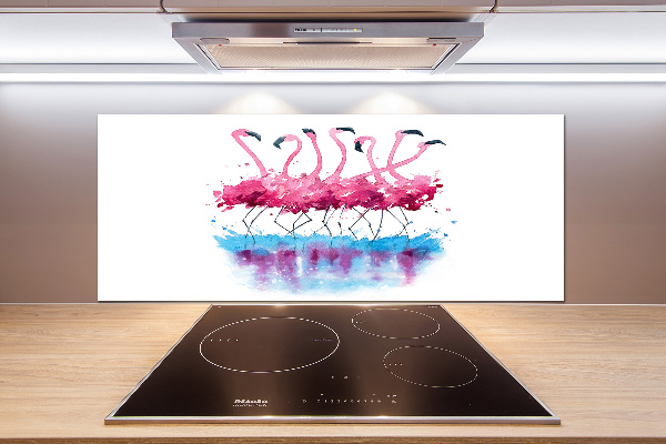 Panel antisalpicaduras Flamencos