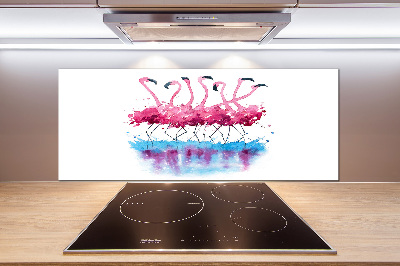 Panel między meble w kuchni Flamingi