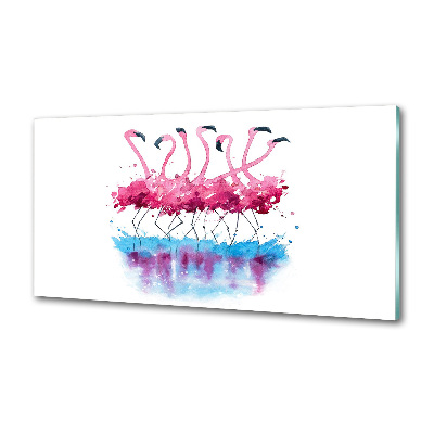 Panel antisalpicaduras Flamencos