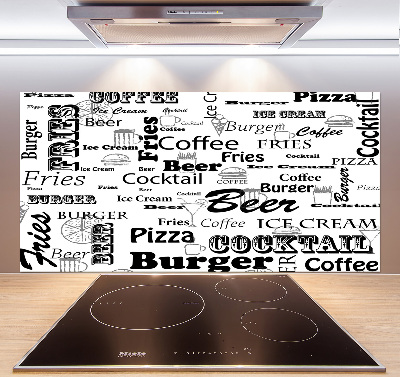 Panel para cocina Menú del restaurante