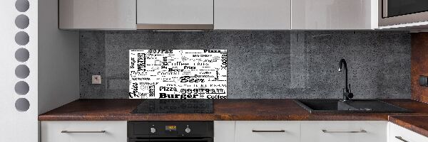 Panel para cocina Menú del restaurante