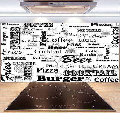 Panel para cocina Menú del restaurante