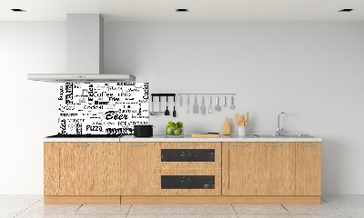 Panel para cocina Menú del restaurante