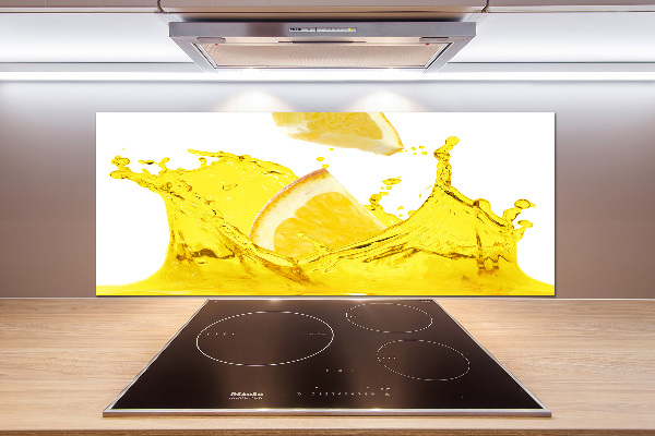 Panel de pared de cocina Rodajas de limón