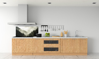 Salpicadero de cocina Niebla sobre el bosque