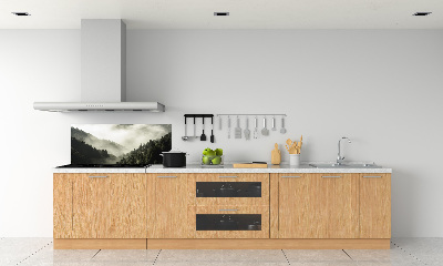 Salpicadero de cocina Niebla sobre el bosque