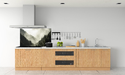 Salpicadero de cocina Niebla sobre el bosque