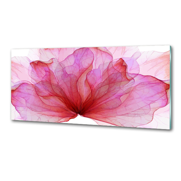 Panel antisalpicaduras Flor rosa