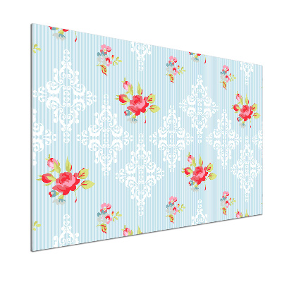 Panel de pared de cocina Rosas y adornos