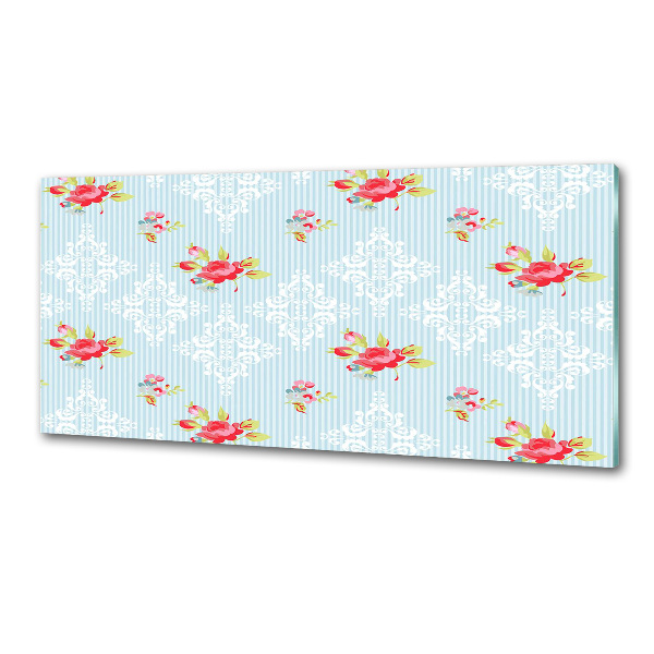 Panel de pared de cocina Rosas y adornos