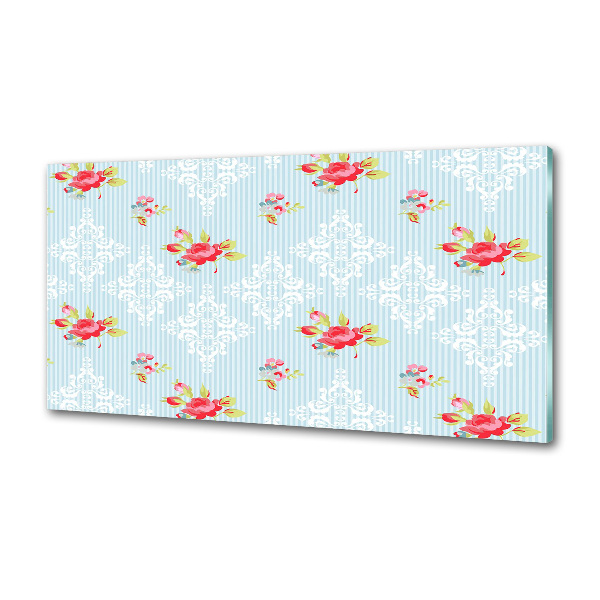 Panel de pared de cocina Rosas y adornos