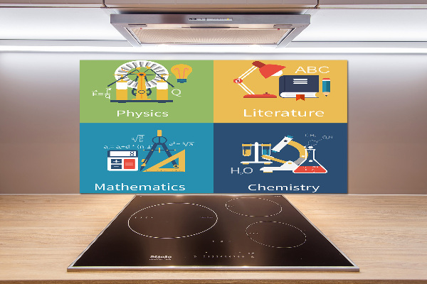 Panel de pared de cocina Asignaturas escolares