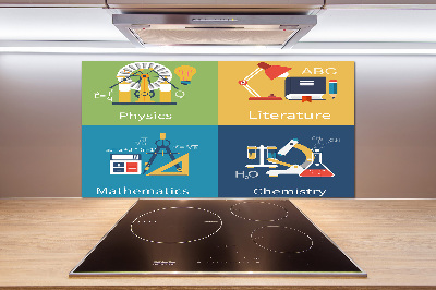 Panel de pared de cocina Asignaturas escolares