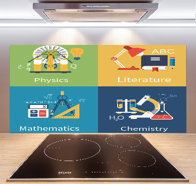 Panel de pared de cocina Asignaturas escolares
