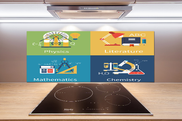 Panel de pared de cocina Asignaturas escolares