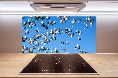 Salpicadero para cocina Una bandada de palomas