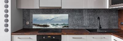 Panel de pared de cocina Mar agitado