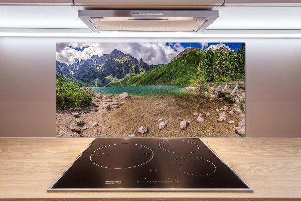 Salpicadero para cocina Lago en las montañas