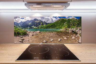 Salpicadero para cocina Lago en las montañas