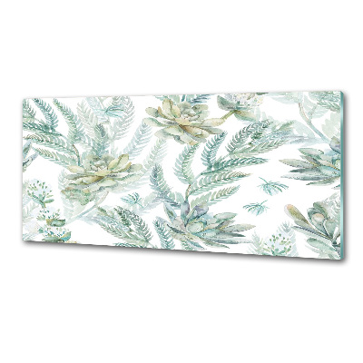 Panel antisalpicaduras Flores y hojas