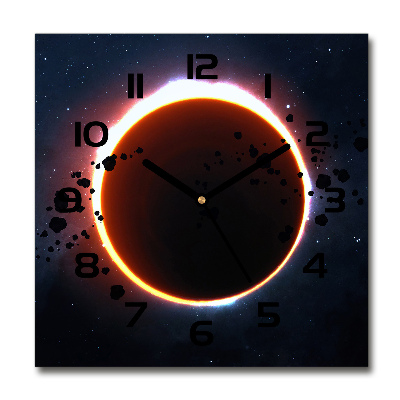 Reloj de pared cuadrado Eclipse solar