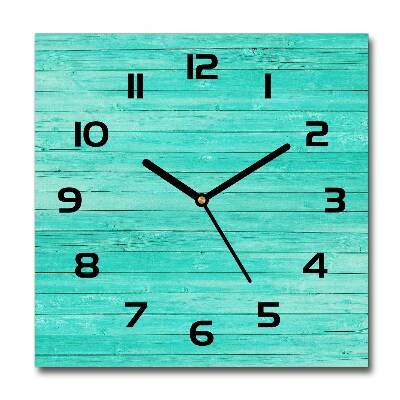 Reloj de pared cuadrado Pizarras verdes