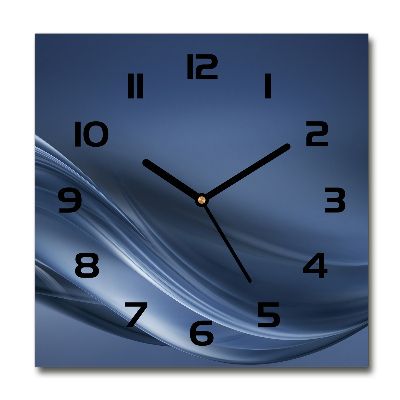 Reloj de pared cuadrado Ola gris