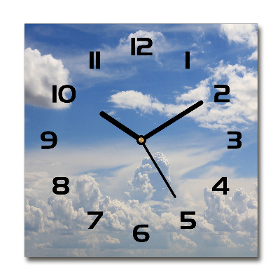 Reloj cuadrado Nubes en el cielo
