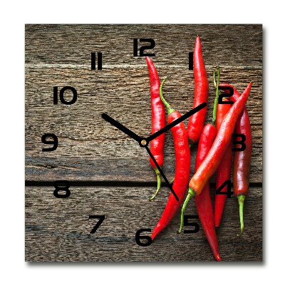 Reloj de pared cuadrado chiles