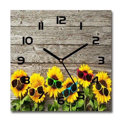 Reloj cuadrado Girasoles