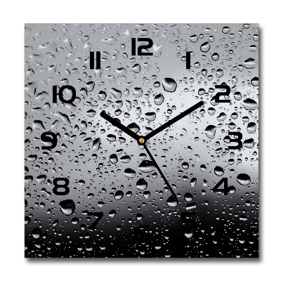 Reloj cuadrado Gotas de agua