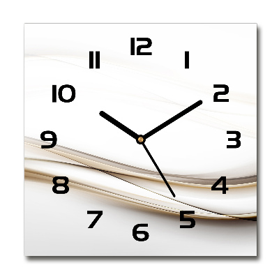 Reloj de pared cuadrado Ondas abstractas