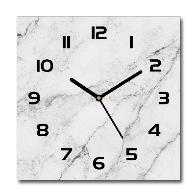 Reloj de pared cuadrado Mármol