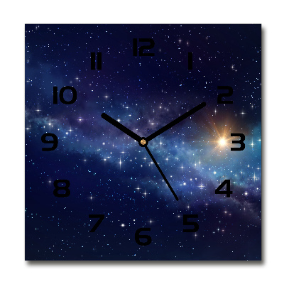 Reloj de pared cuadrado Galaxia