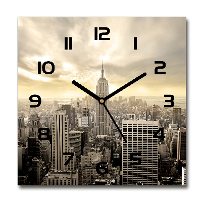 Reloj de pared cuadrado Manhattan Nueva York