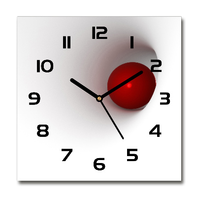 Reloj de pared cuadrado Esfera abstracta