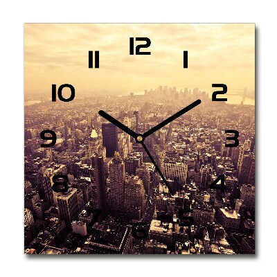 Reloj de pared cuadrado Manhattan Nueva York