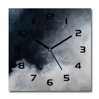Reloj de pared cuadrado Humo blanco