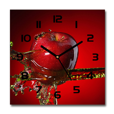 Reloj cuadrado Manzana y agua